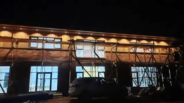 подсветка фасада здания